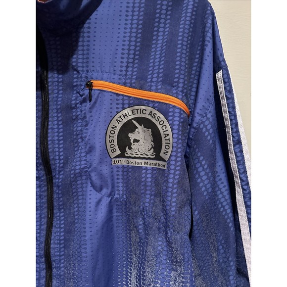 Adidas Boston Marathon 1997 BAA 1997 101st Marathon Size Large Blue - Picture 2 of 15